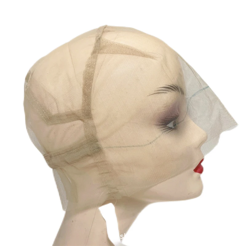 

Full lace cap 360 braiding front lace cap to make wig human hair lace frontal wig large cap Adjustable Stretch