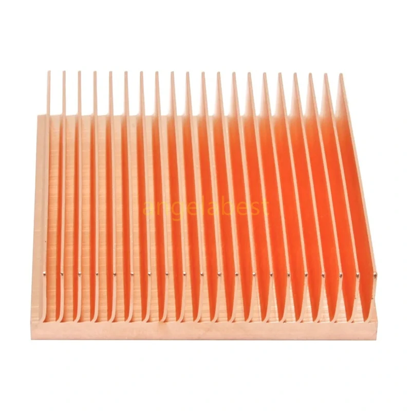 40x40x11mm Pure Copper Heatsink Skiving Fin DIY Heat Sink Radiator for Electronic CHIP IC Cooling Cooler