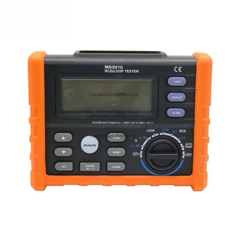 High Precision Loop Resistance Tester Digital RCD Tester Multimeter MS5910 Leakage Protection Switch Tester