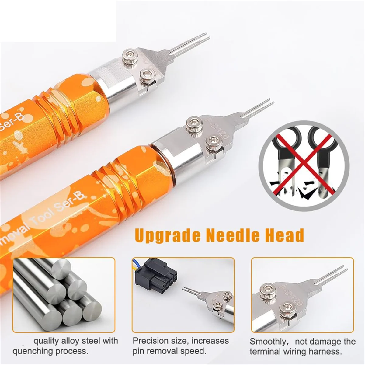 TFBC 2 упаковки для извлечения штифтов Molex, набор инструментов для разъема клемм для Molex MX3.0, инструмент для извлечения клемм «папа/гнездо»