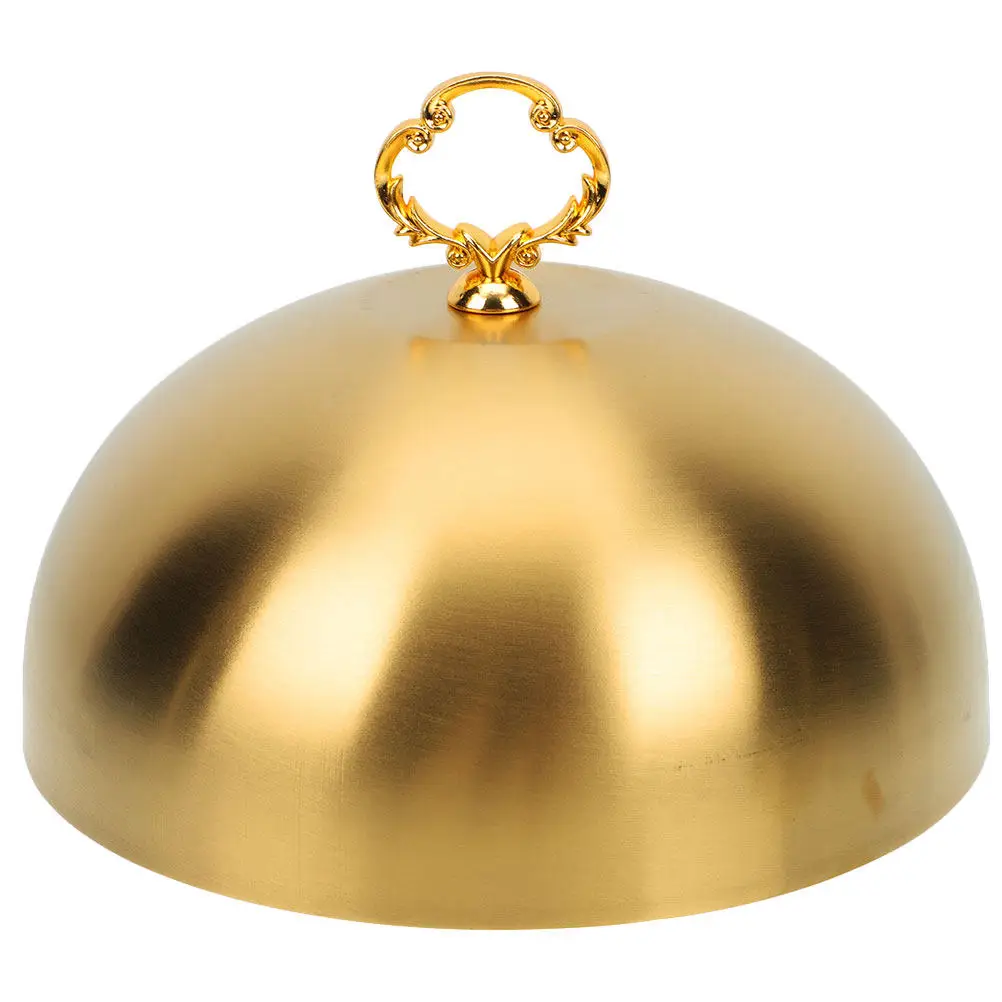 

Metal Food Dome Cover Stainless Steel Oil Proof Fresh Keeping Lid for Steak and Dinner Plates Household Kitchen Bbq