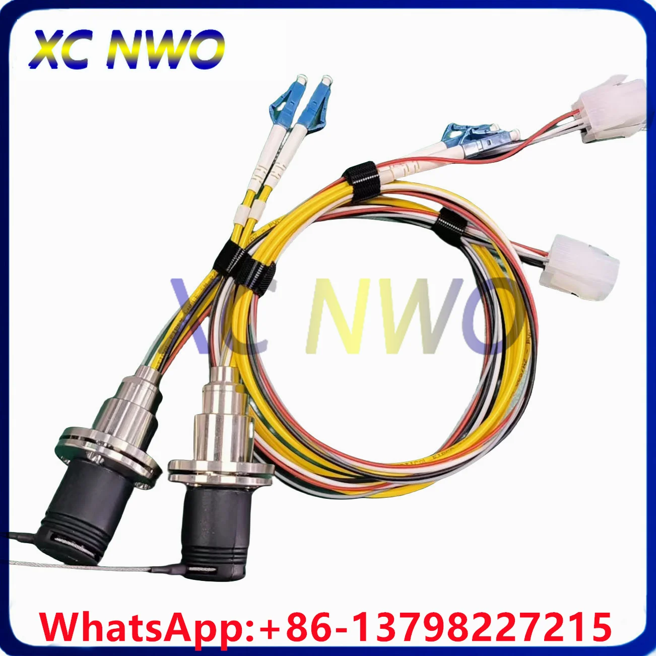 1pcs 3K 93C 3KGP(FXW)and 1pcs 3K 93C ( EDW) Fixed Plug To LC/UPC 30CM HDTV Photoelectric Camera Cable Tactical Fiber Connector