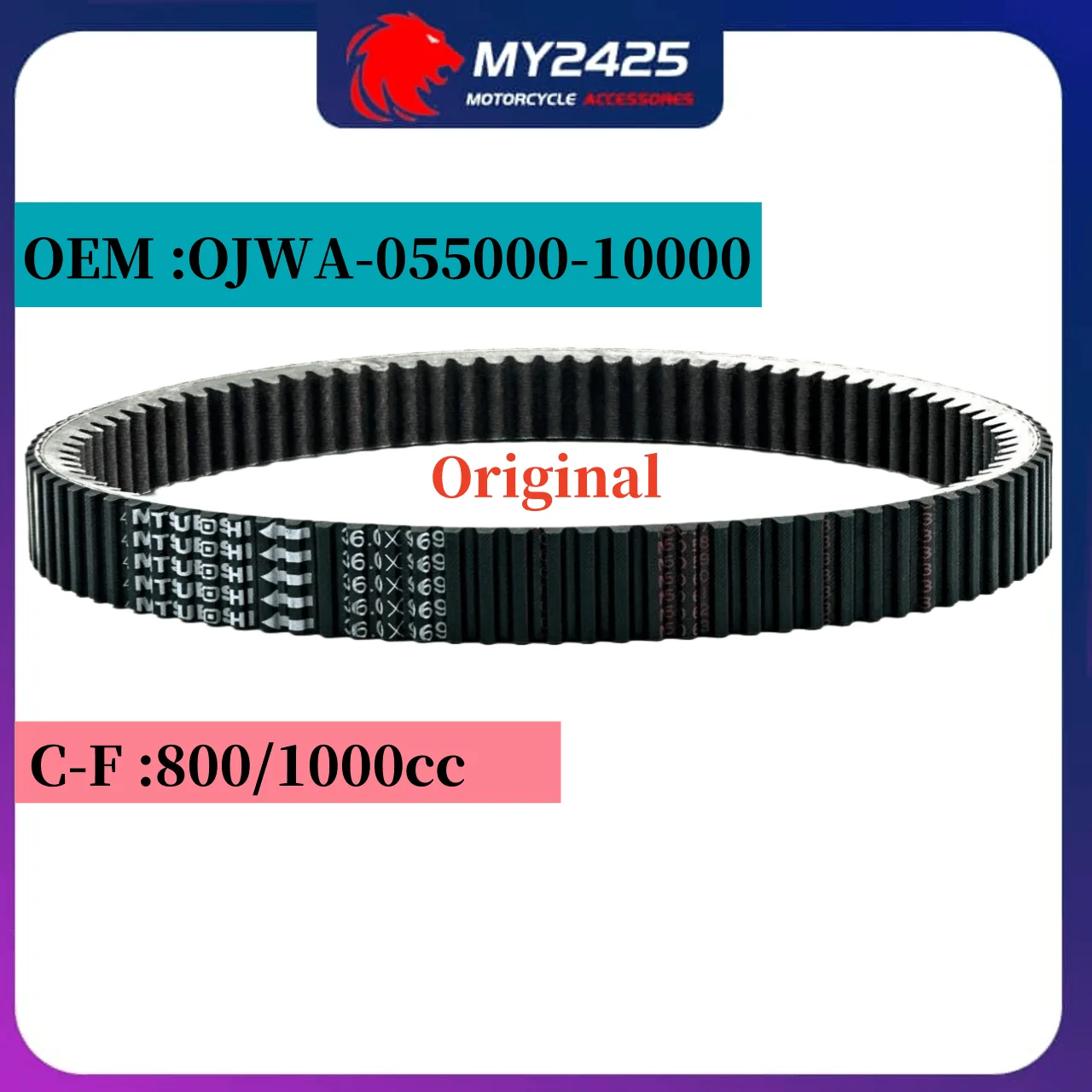 

Original 36.0x969 36.0*969 Drive Belt For C-FMOTO 1000 800 850 950 0800055000 0JWA-055000-10000 X10 U10 Z10