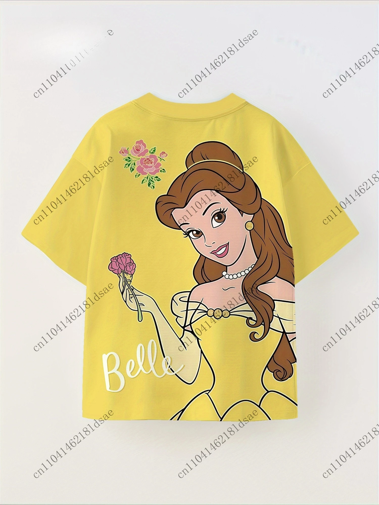 تي شيرت مطبوع ثلاثي الأبعاد ملابس صيفية Kawaii بأكمام قصيرة ملابس علوية قصيرة تي شيرت أنيمي للرجال والنساء والكبار والأطفال بوليستر أصفر قصير #4