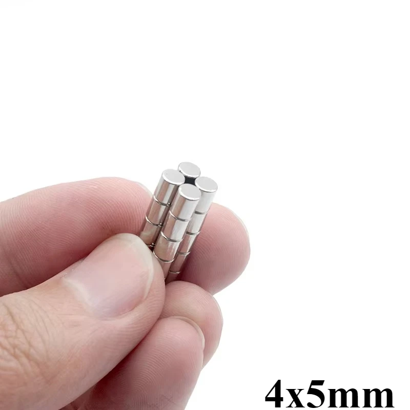 4x5mm Powerful Magnets 4*5 Strong Disc Magnets for Fridge, DIY, Building, Scientific, Craft, Education 4x5