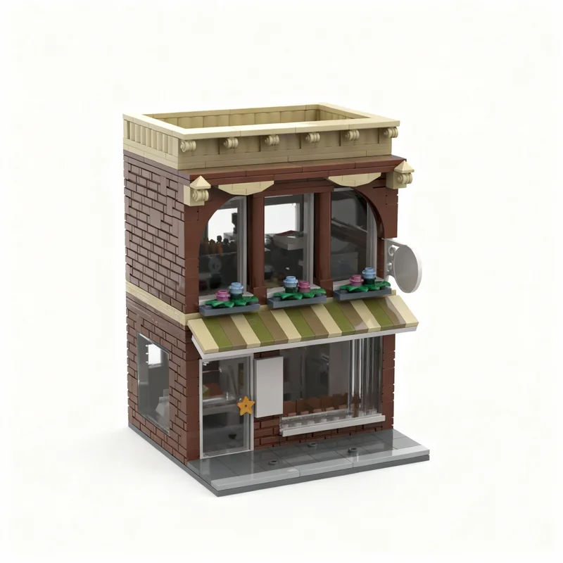 

605pcs MOC Supermarket Mini Modular Streetscape Model Building Blocks Construction Toy Christmas Gifts DIY Creative Idea Brick