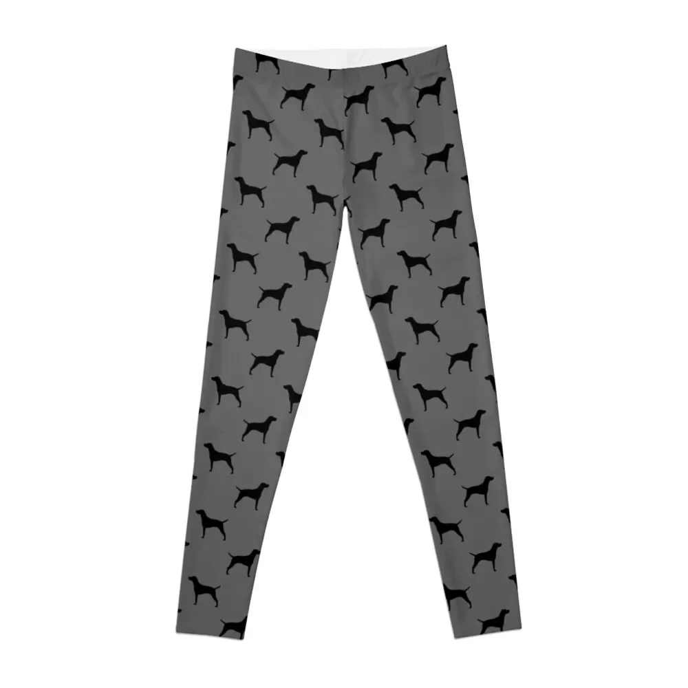 

Hungarian Vizsla Silhouette(s) Leggings sports for push up fitness set gym Womens Leggings