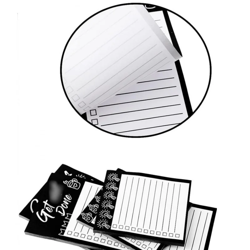 50Page/Book  Magnetic Memo Pad，Portable Plan List Notepad Fridge Magnet，Home Kitchen Shopping List Office Student Planner
