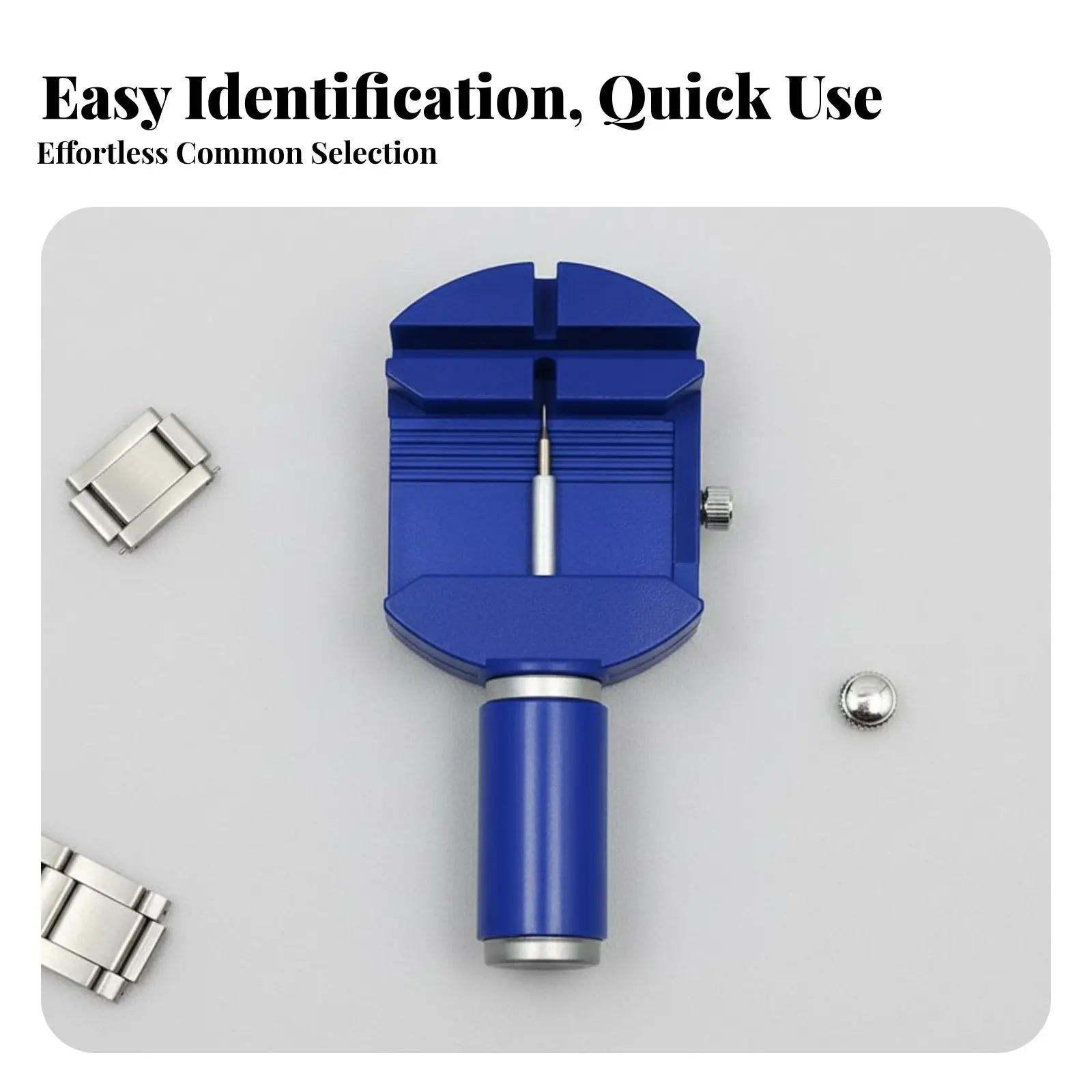 

Watch Strap Adjustment Tool Easy to Use Watch Band Resizer Strap Pin Remover Simple Use Precise Alignment for Beginners