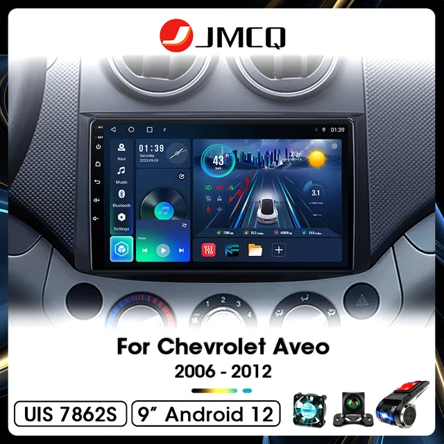 Radio samochodowe JMCQ dla Chevrolet Aveo 2006 2007 2008 2009 2010 2011 2012 2din Android 12 Carplay Multimidia Odtwarzacz wideo Jednostka główna