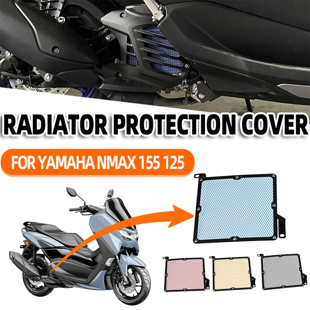 2024 NMAX155 Motorcycle Radiator Grille Guard Grill Cover Bezel Protector For Yamaha NMAX 155 125 NMAX125 2020-2023 Accessories