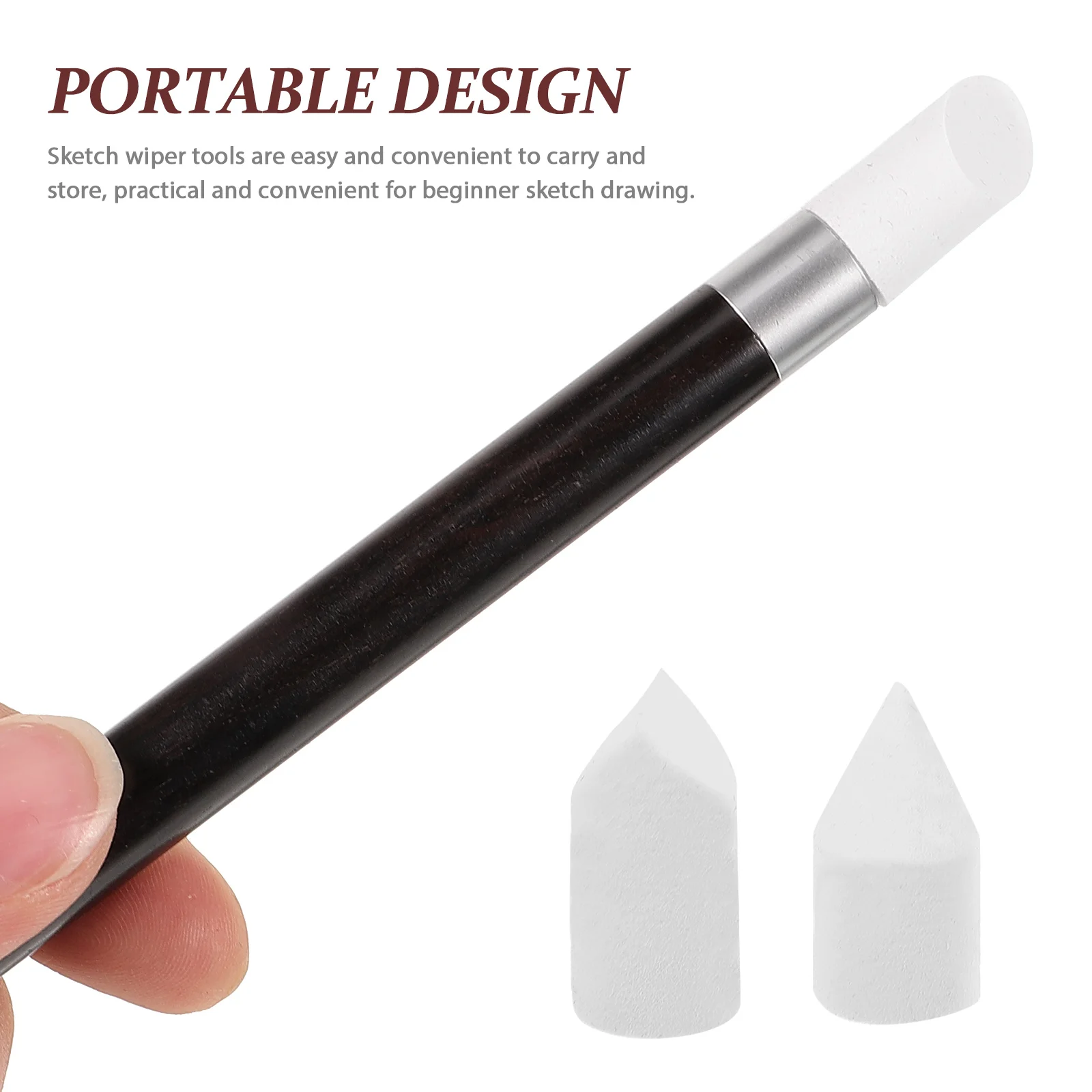 

Drawing Smudge Pen Sketch Tool Kneaded Eraser Paper Stumps Blending Charcoal Stirring Rod Art Blenders Sketch for Artists