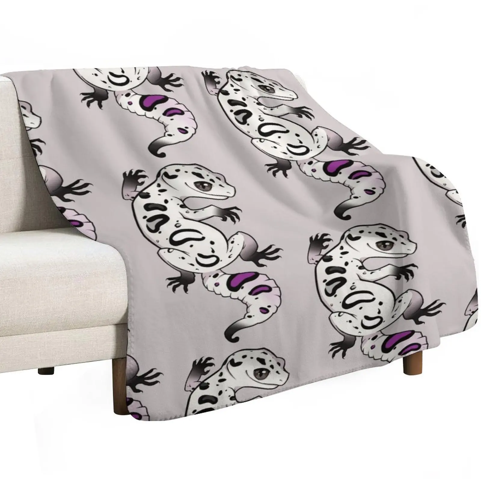 Asexual Pride Leopard Gecko Throw Blanket for winter warm winter Nap Custom Luxury St Blankets