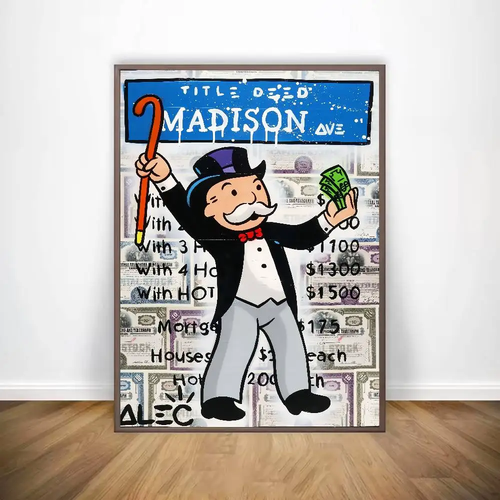 شارع الفن أليك احتكار ملصق معرض يطبع ذاتية اللصق ديكور المنزل الديكور صور مطبوعة للحوائط المعيشة