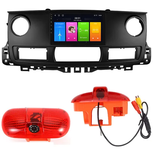 Android-Autoradio mit Bluetooth Carplay GPS-Navigation + HD-Bremslichtkamera für Renault Master Mascot Pritsche Fahrgestell