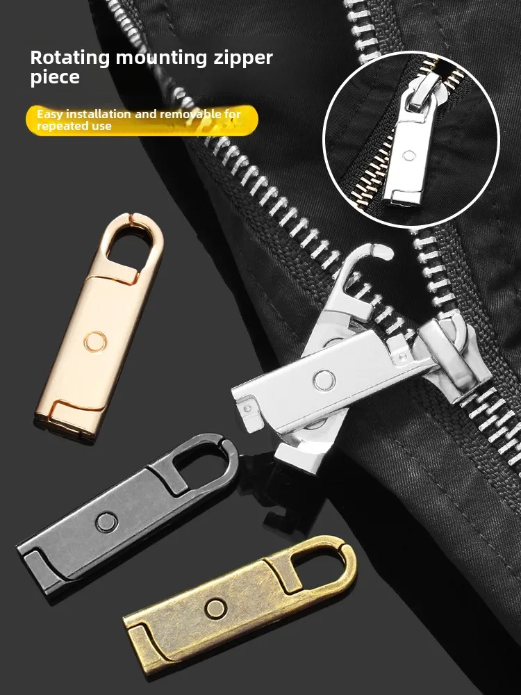 

Detachable Zipper Head And Puller High End School orm Repair Tool Rotating Head Pendant Replacement Accories