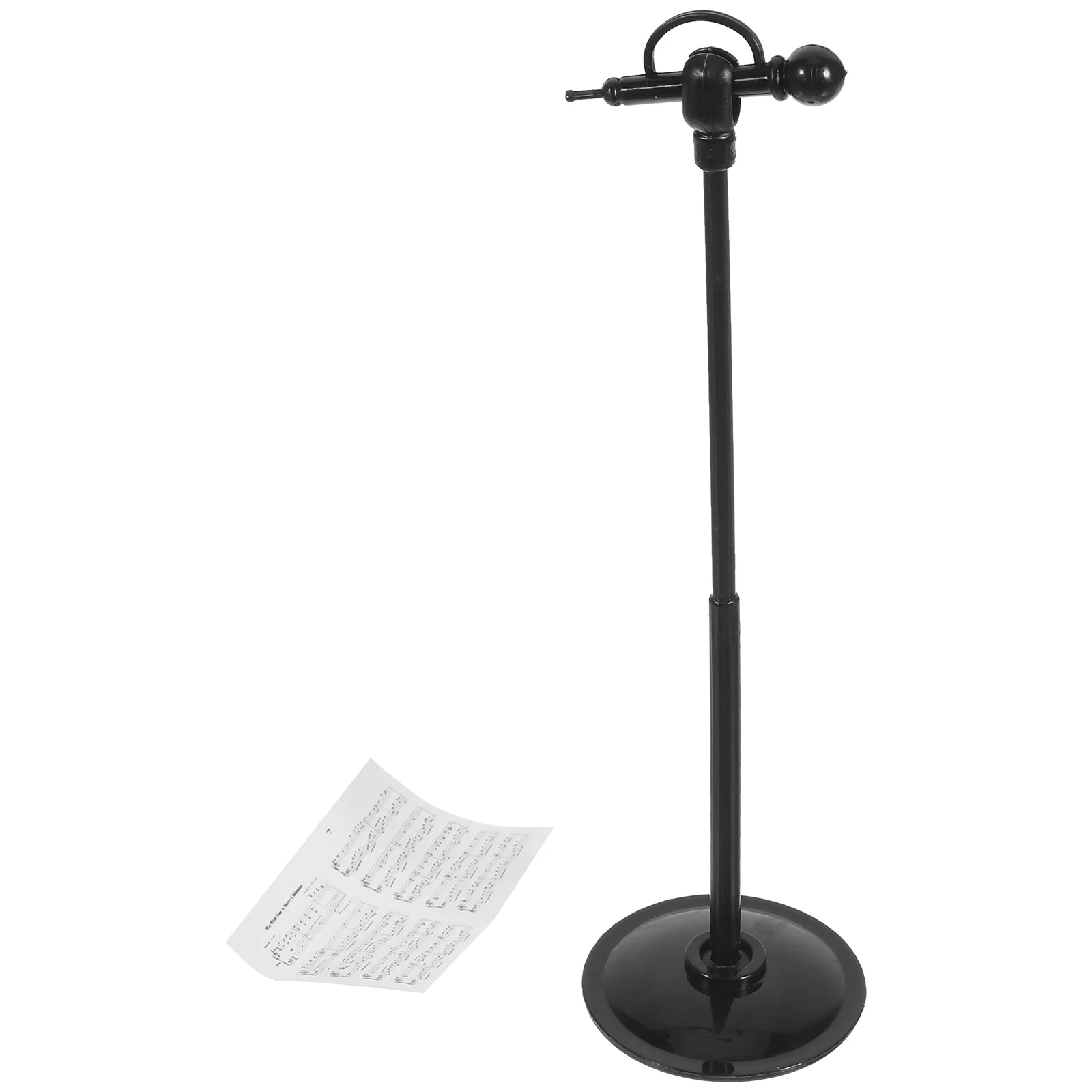 Mini Microphone Dollhouse Accessories Miniature Decor Musical Instrument Black Decorative