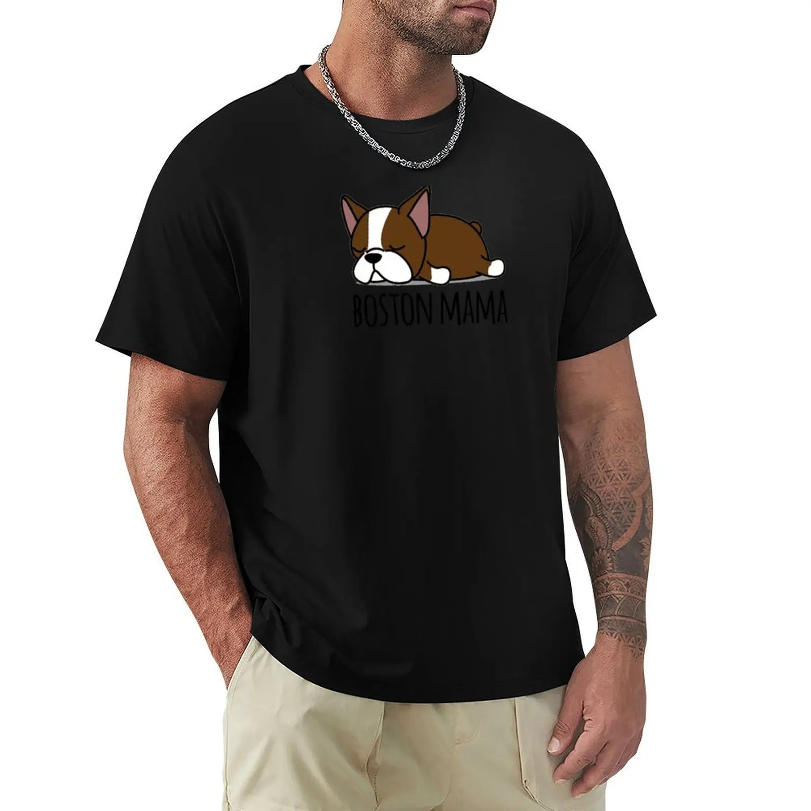 

Red Boston Terrier Mama T-Shirt plain vintage anime shirt plus sizes plain white t shirts men