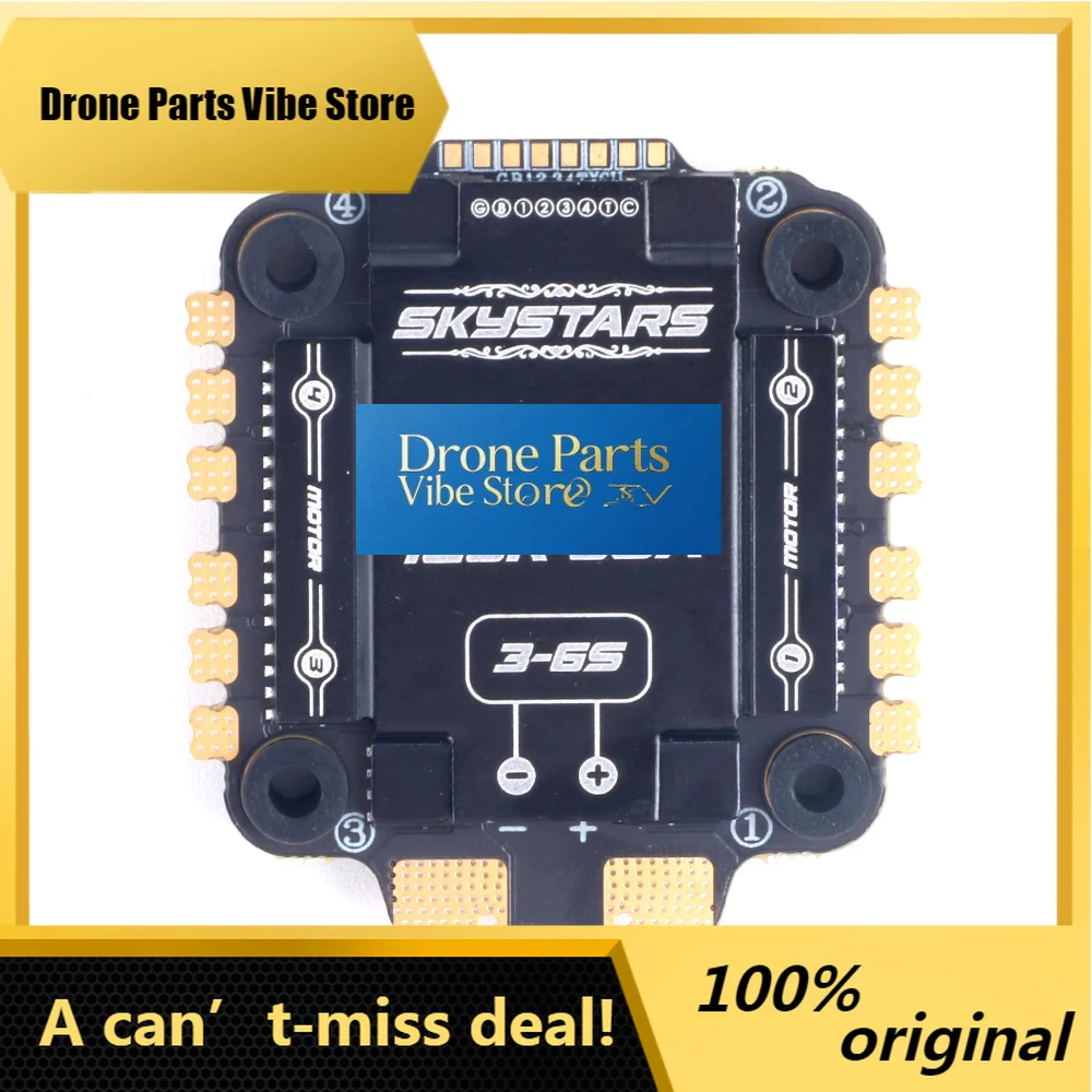 

Drone PartsSkystars F7 F722HD PRO5 Flight Controller OSD ICM42688 45A/60A 128K AM-32 3-6S ESC Stack 30.5mm FPV Racing Drone Qua