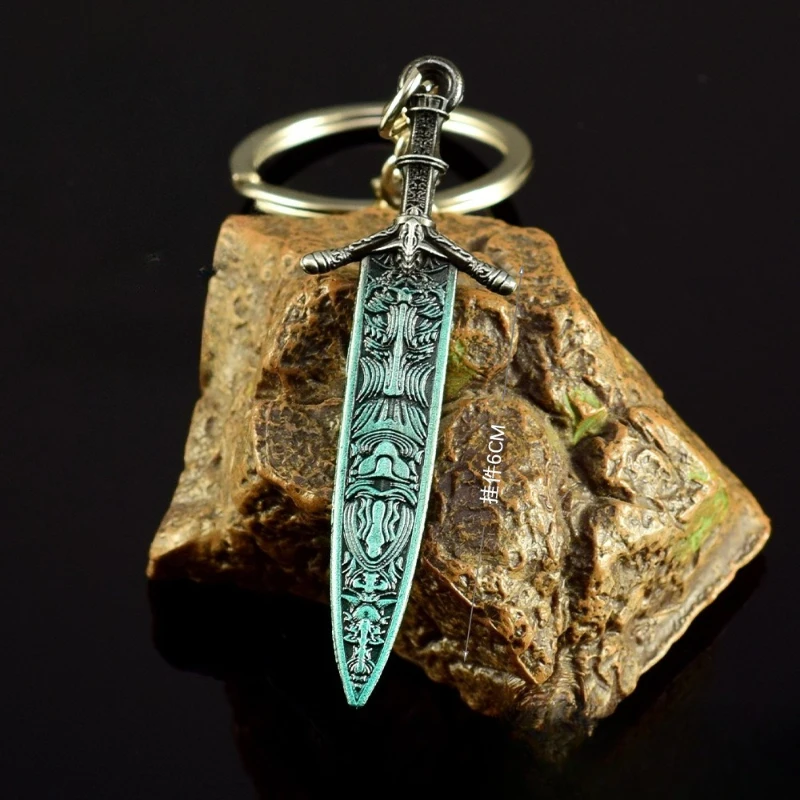 6cm Elden Damasco gran espada armas modelo juego periféricos llavero Raz Li Hui espadas de piedra colgante artesanía ornamento niño regalo