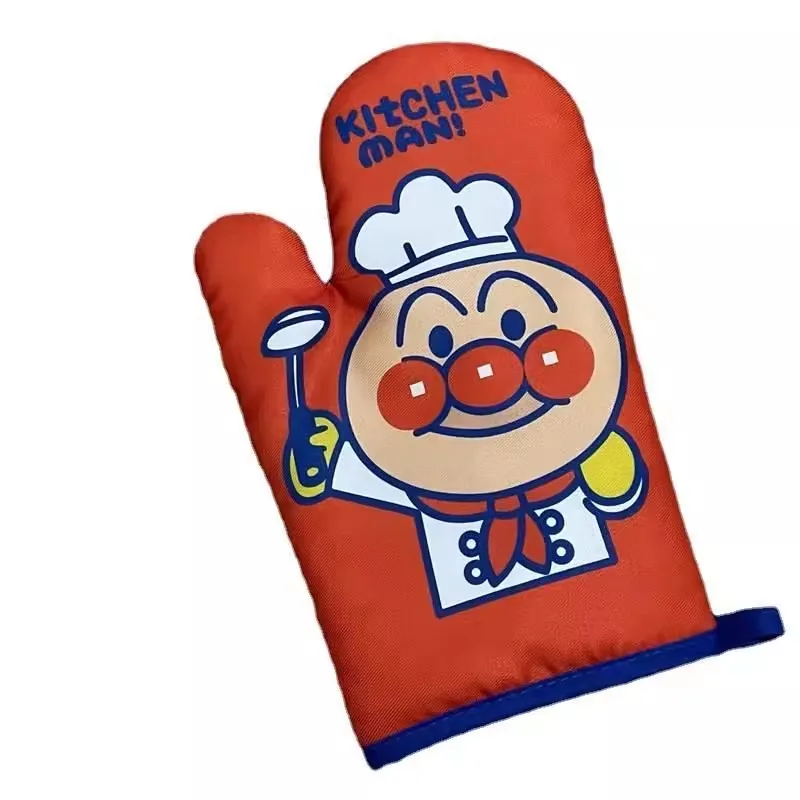 Cartoon Oven Anti-scald Glove Double-sided Printing Household Thickened Microwave Oven Insulation Gloves Kitchen Baking Tools