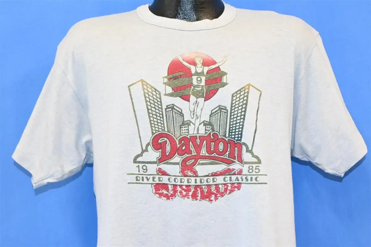 80s Dayton River Corridor Classic Ohio 1985 Race T Shirt Large