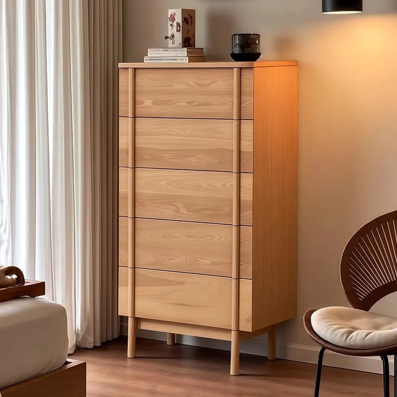 Средневековый шкаф для хранения в гостиной из цельного дерева, бытовой шкафчик для спальни, прикроватная тумбочка