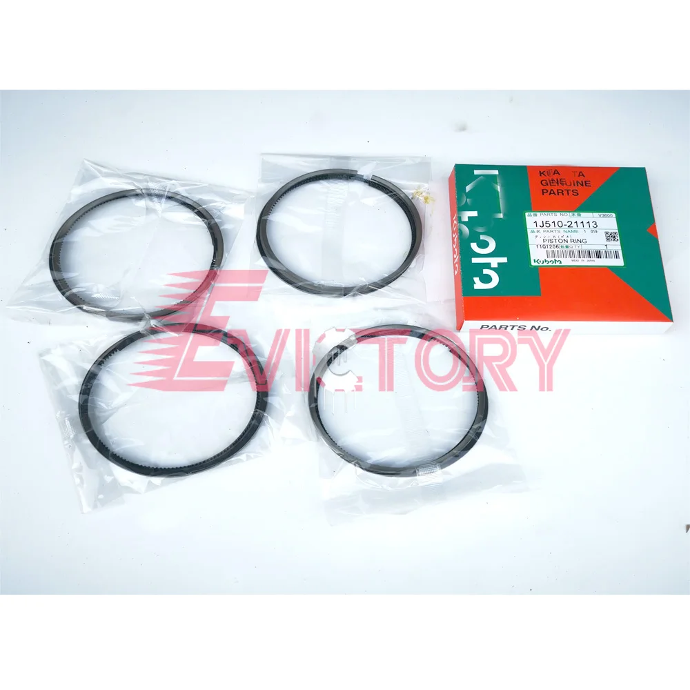 For kubota V3300 V3300-DI-T crankshaft connecting rod bearing + piston ring set