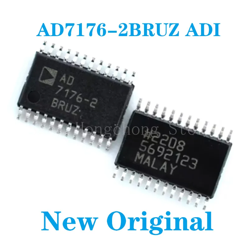 

New Original AD7176-2BRUZ AD7176-2 AD7176 Code marking ADI 250ksps 2 Diff/4 SE i/p SD ADC IC ADC 24BIT SIGMA-DELTA 24TSSOP 1PCS