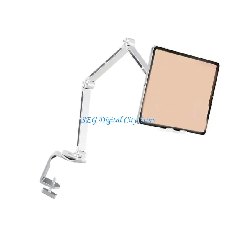 U75B Aluminum Tablets Arm Stand With Swivels Base For Reading Watching And Gaming
