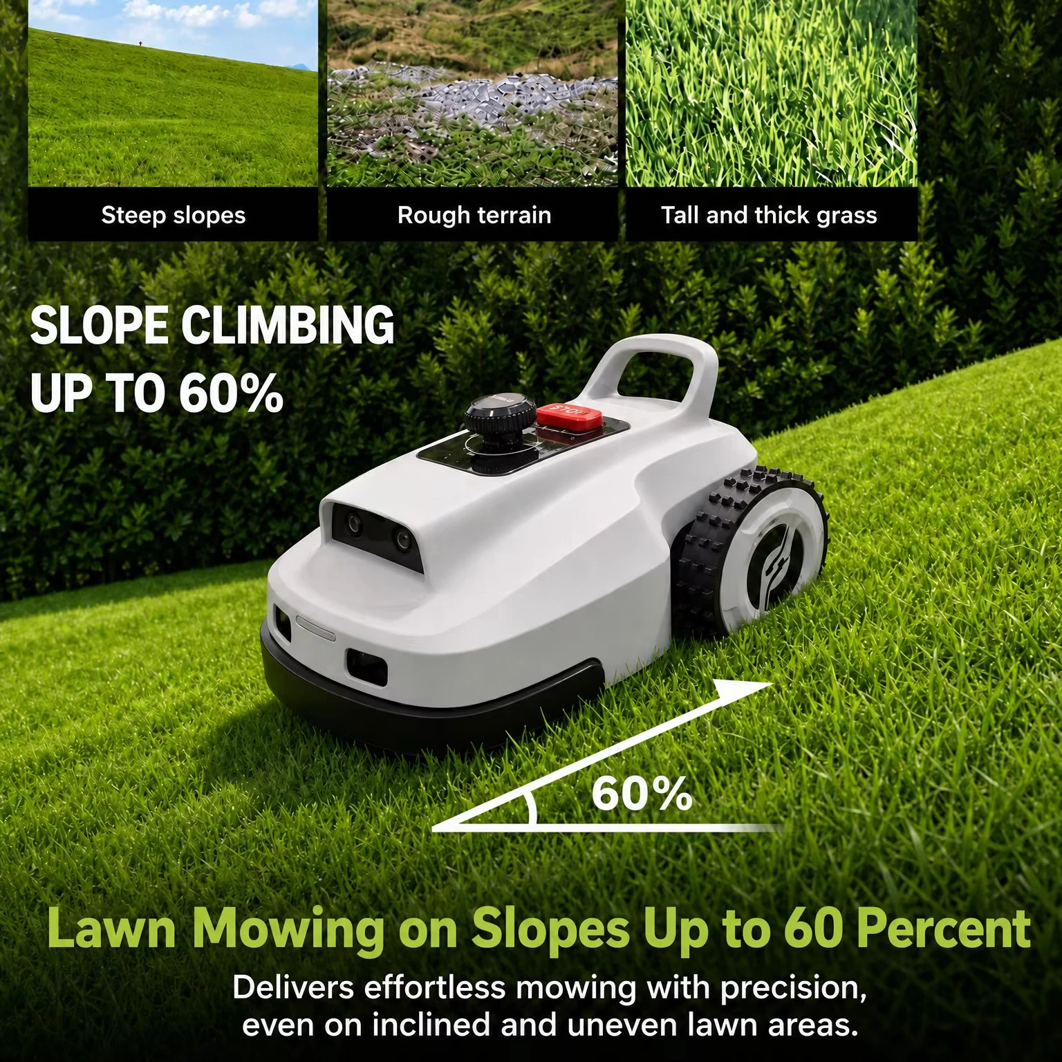 Intelligent Machine Human Lawn Mower, Self-moving Type, Wireless Automatic Mowing, Obstacle Avoidance, Self-charging, Household