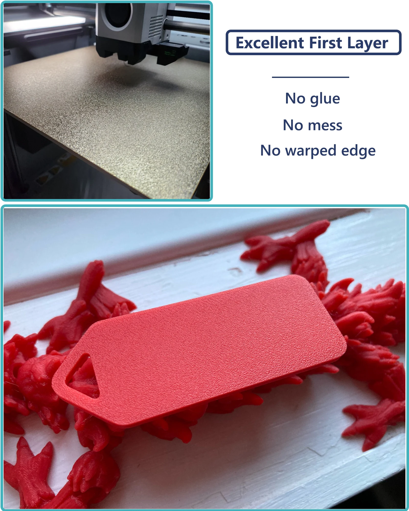 Upgrade der doppelseitigen PEI-Bauplatte für Ender-3 S1 V3 Max Pro Neo Plus Ender-5 Ender-6 Ender-7 magnetisch beheiztes Bettstahlblech – Detail 15