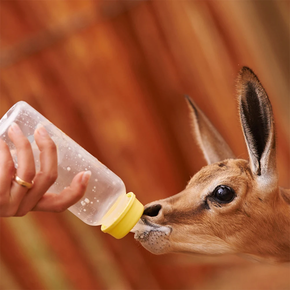 

1 set 1 Set Lamb Feeding Bottle Calf Milk Feeder Reusable Animal Nursing Bottle For Goat Sheep Livestock Replaceable Nipple Pet