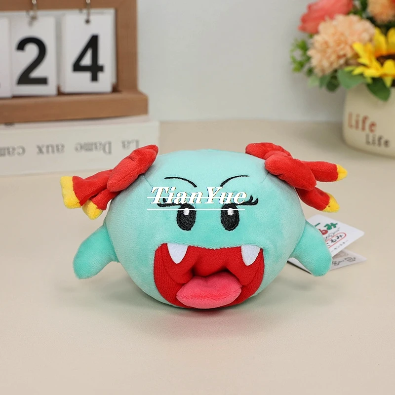 Anime Cute Tongue spitting Blue Shy Ghost Stuffed doll Children's Christmas Gift toy 10cm