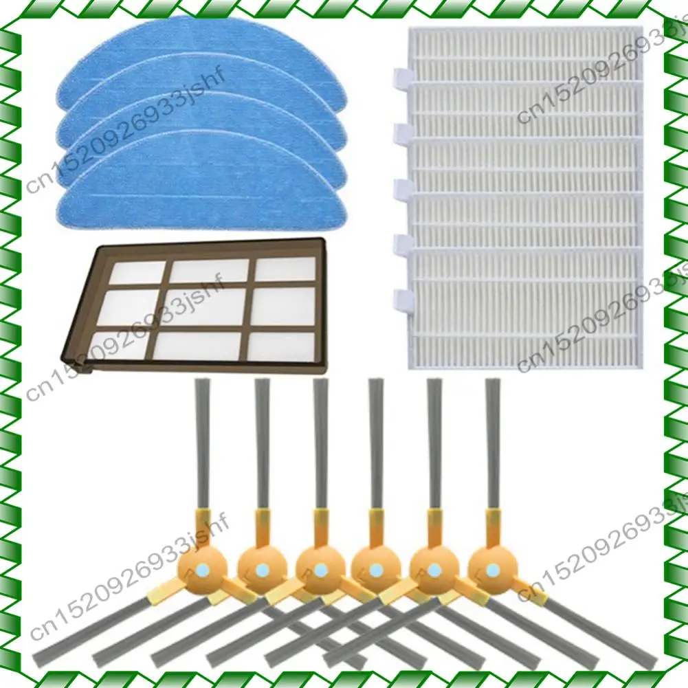 

-BOFF For ABIR X5 X6 X8 Genio Navi N600 Robotic Vacuum Cleaner Replacement Parts Accessories 3-Arm Side Brush Hepa Filter