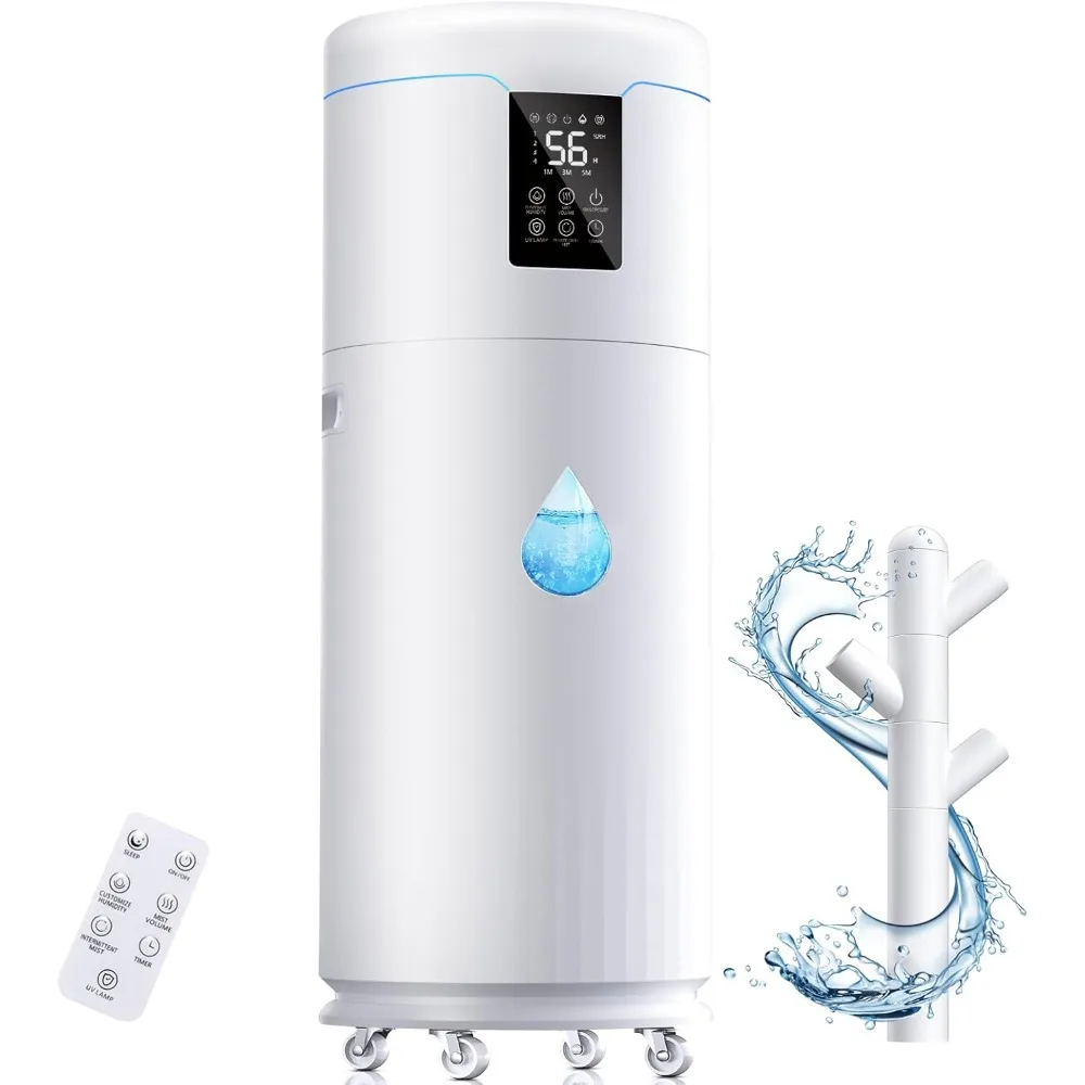 17L/4.5Gal Ultra Large Humidifiers for Bedroom 2000 sq ft, Quiet Humidifiers for Large Room, Tower Humidifier with 4 Mist Mode