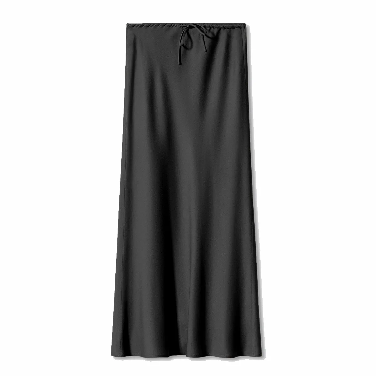 

Long Satin Skirts For Wman Summer Clothes 2024 Elegant Slik Skirts High Wasited Solid Skirts Front Tie Long Skirts Women Chic