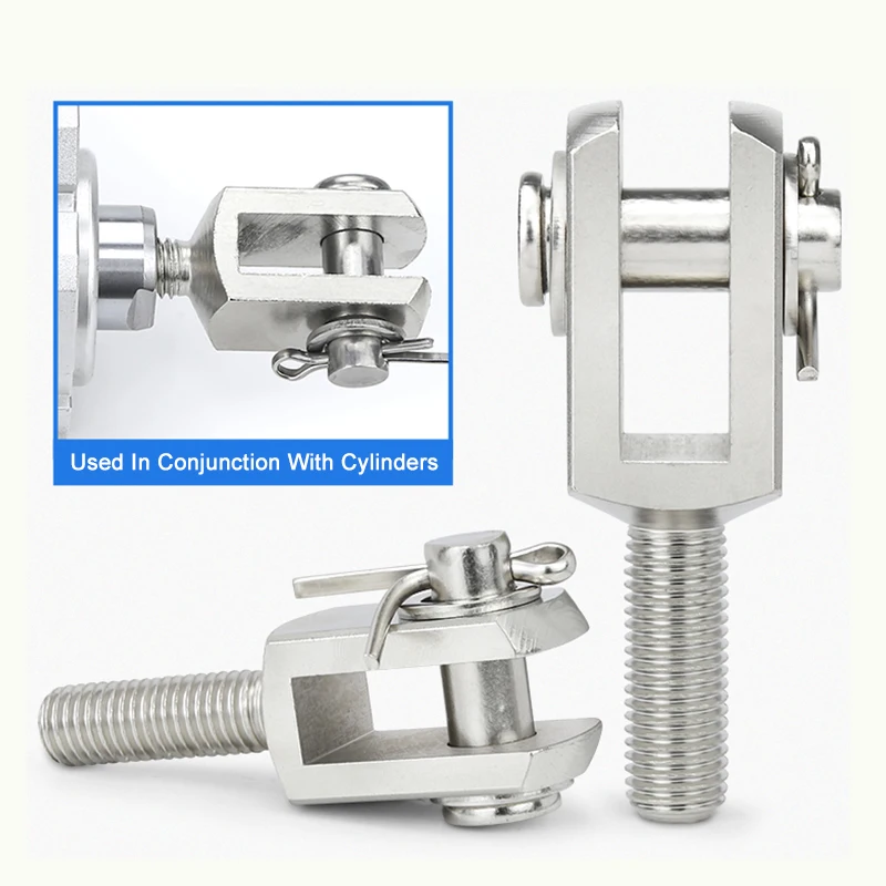 SDA/ACQ/CQ2B Thin Cylinder Pneumatic Accessories Y-shaped Connector External Thread Connector