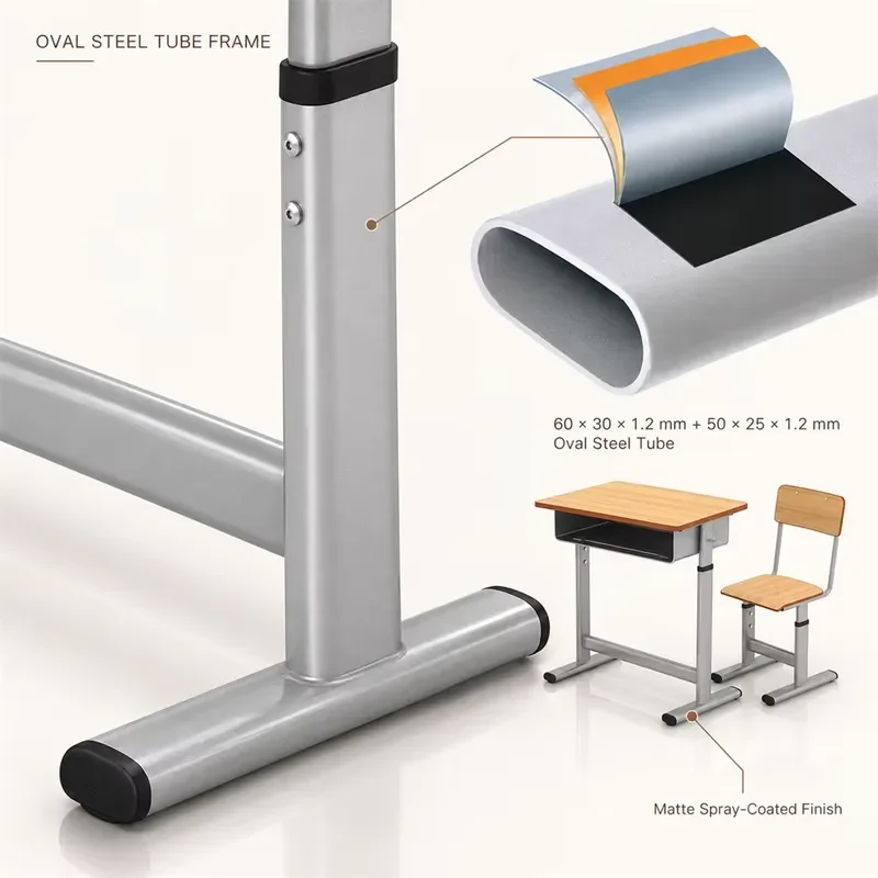 School Furniture School Chairs Desk Chair Set Student Study Table Adjustable Metal Eco-Friendly Modern MEETCO