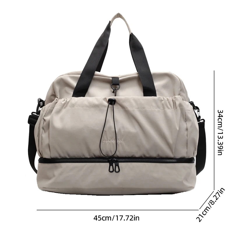 متعددة الوظائف الصالة الرياضية اللياقة البدنية الرياضة اليوغا حقيبة سباحة الجافة الرطب فصل المحمولة السفر لمسافات قصيرة الأمتعة حقيبة تخزين كبيرة #2