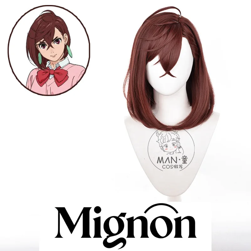 

Dandadan Ayase Momo, парик для косплея, имитация кожи головы Ahoge, подарок на Хэллоуин