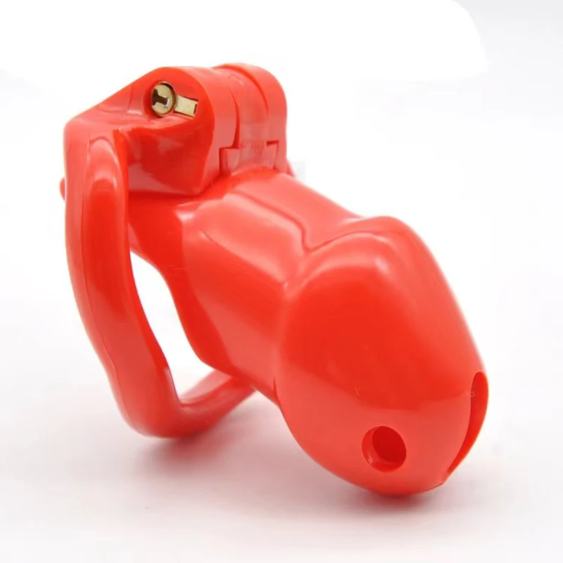 Sex Toys Resin Male Chastity Devices With 4 Penis Rings Chastity Lock Cock Cage Penis Sleeve Exotic Sex Product For Men 18+