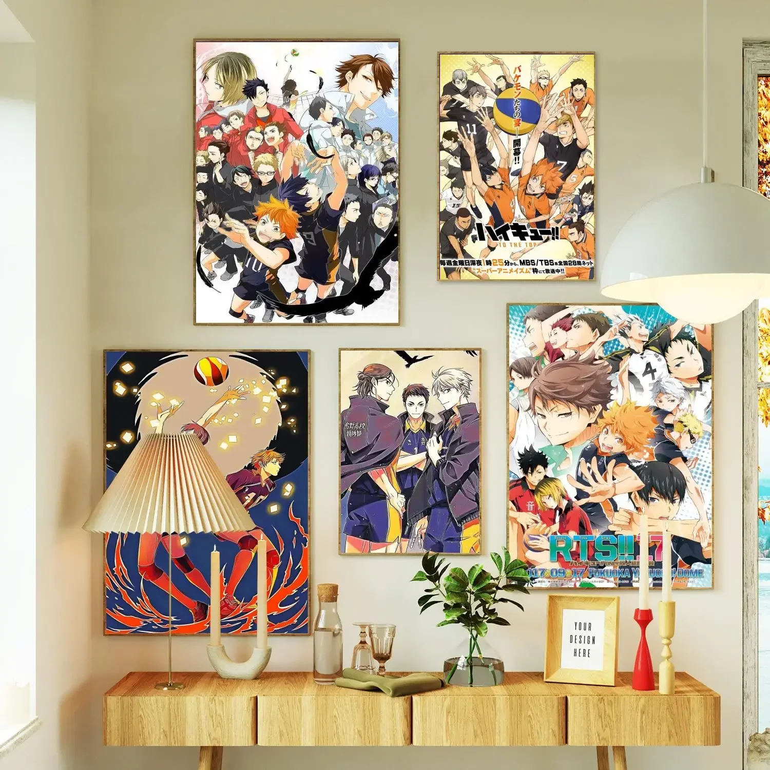 Haikyuu Karasuno High School Volleyball Team Shoyo Poster Prints Wall Art Canvas Poster For Modern Family Living Room Home Decor