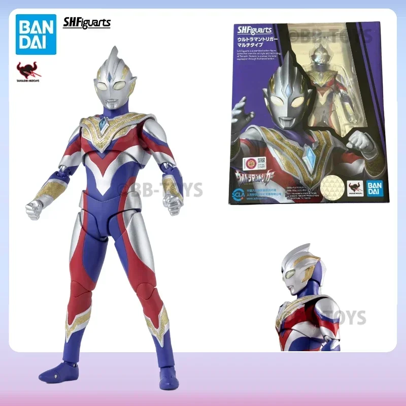 In Stock Bandai S.H.Figuarts Ultraman Series SHF Trigger Composite Movable Anime Action Figure Toys Collectible Original BB