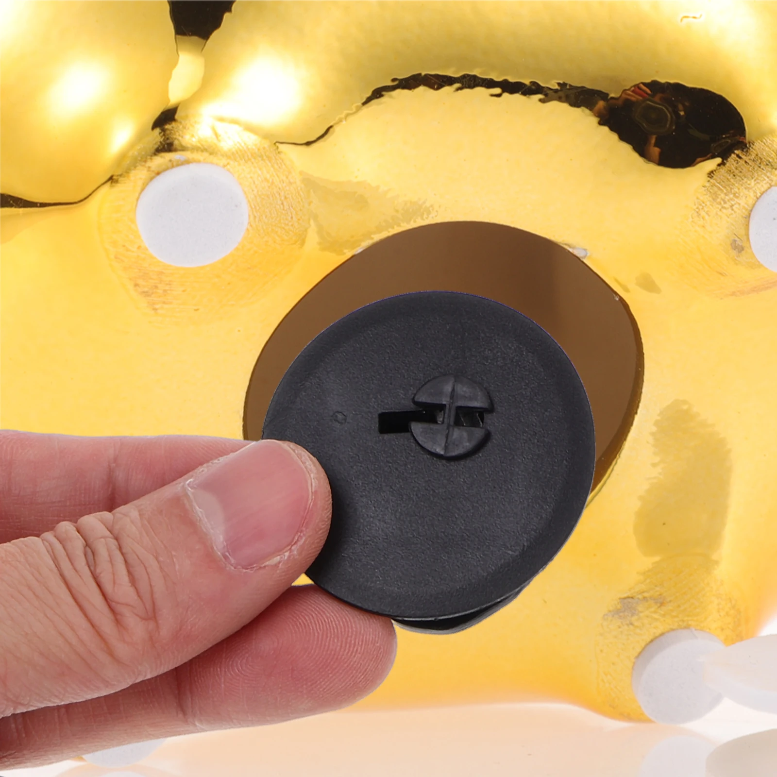 

10pcs Lockable Plastic Piggy Bank Security Lock Key Saving Box Replacement Stopper Cover Hole for Household