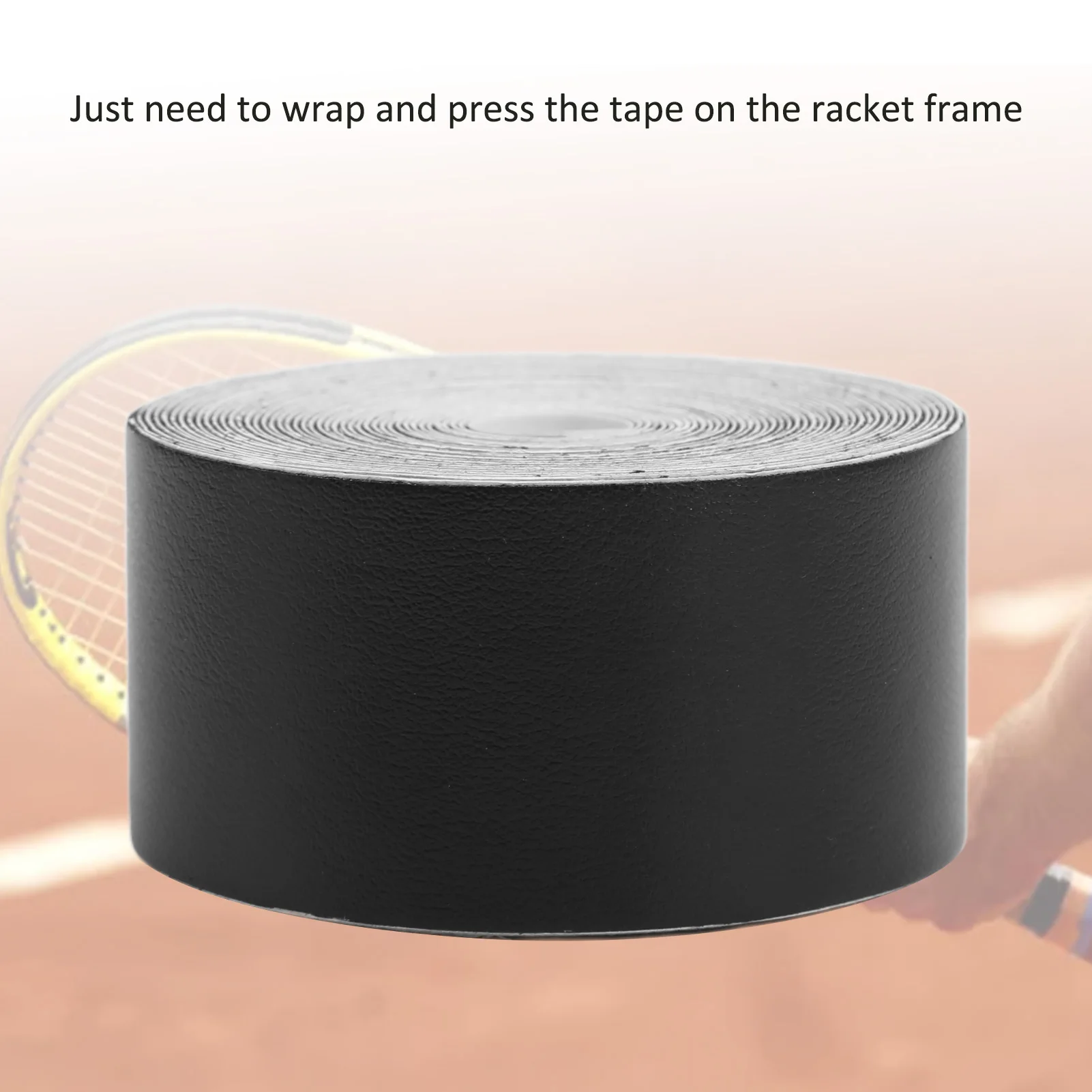 Picture 7: Racket Head  Tape Tennis Racket Tape Racket Head Protective Tape Widened Squash Racquet Guard 5m for Sports Gear