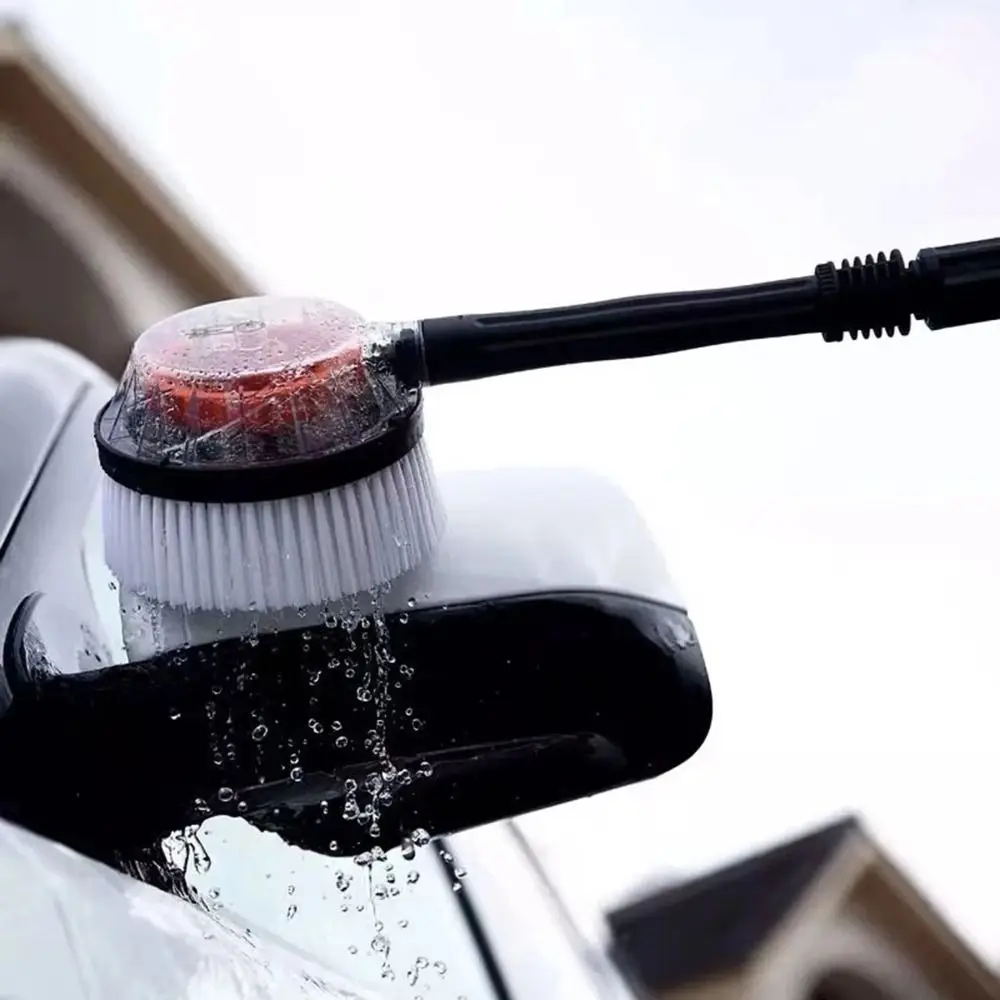 

High Pressure High Pressure Car Wash Brush Rigid Clean Rotating Round Rotating Round Brush 42 cm EVA+ABS Pressure Washer Brush