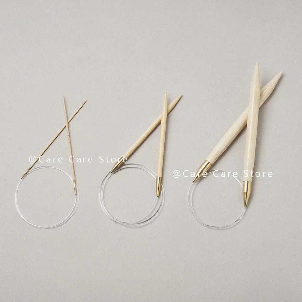 1Piece Seeknit Shirotake 40/60/80/100/cm Sweaters Circular Knitting Needles Knitting Pro Fixed Bamboo Knitting Needle Spokes