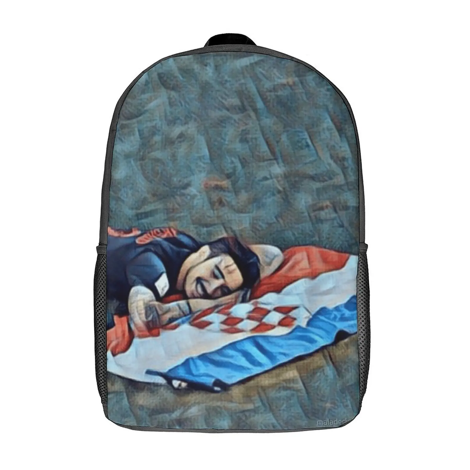 

Vrsaljko Croatian Flag 3 in 1 Set 17 Inch Backpack Lunch Bag Pen Bag Travel Unique Lasting Infantry Pack Cozy