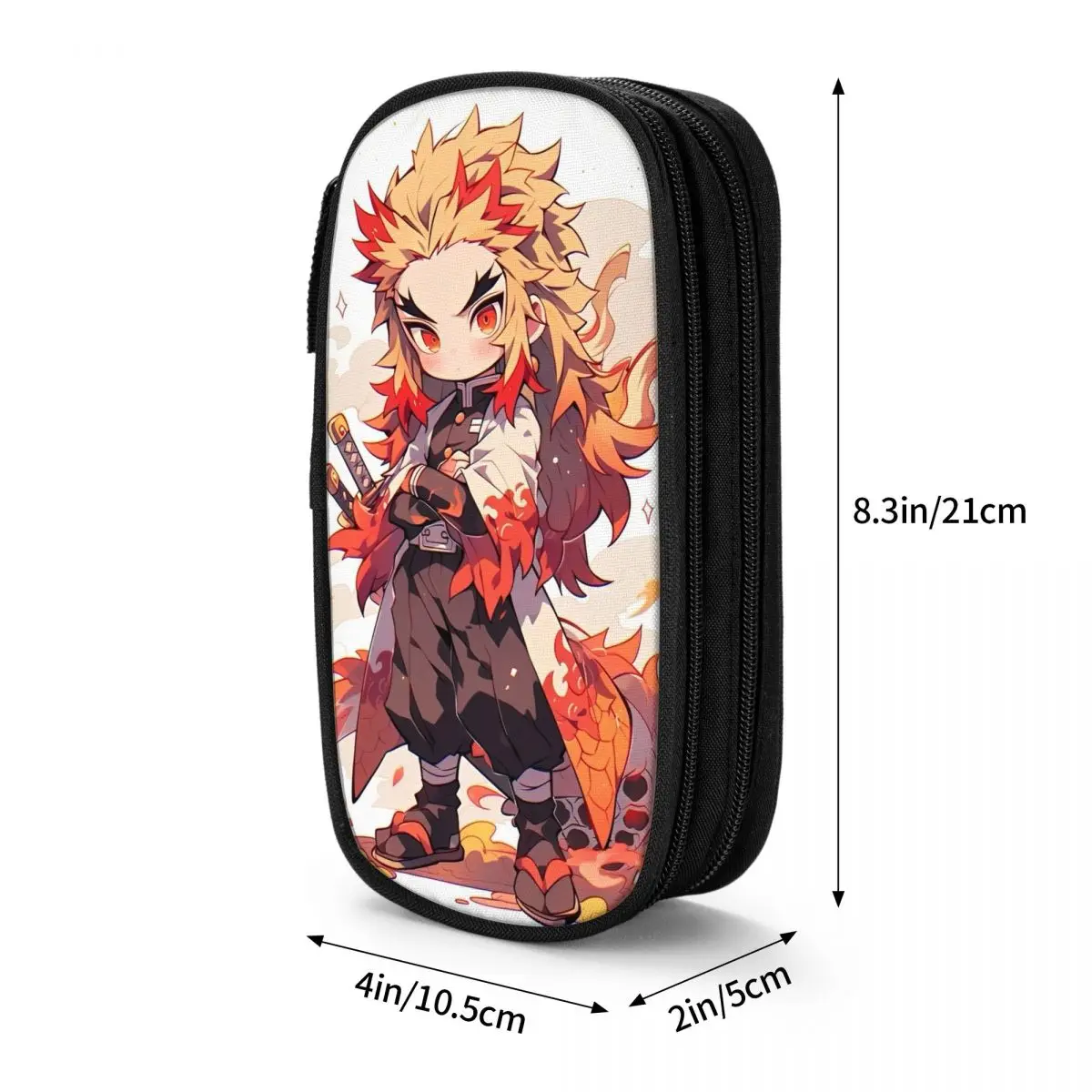 لهب هاشيرا كيوجورو رينجوكو مقلمة شيطان القاتل قلم رصاص الحقيبة القلم للطلاب حقيبة تخزين كبيرة مدرسة هدية القرطاسية